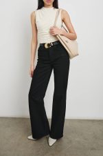 Ruffled Waist-Hugging Women's Blouse