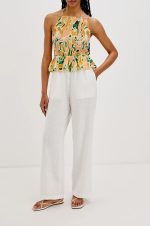 Retro Casual Neckwrap Top