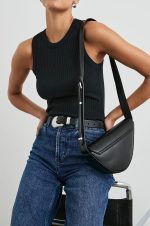 Striped Round-Neck Sleeveless Pullover
