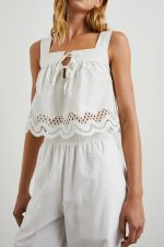 Art Print Square-Necked Top