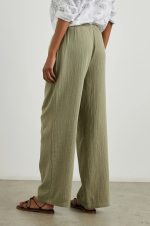 Fine-Striped Linen Wide-Leg Pants