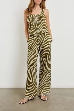 Art Print Square-Necked Top