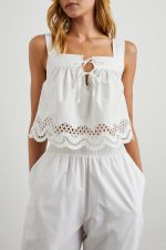 Art Print Square-Necked Top