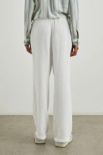 Fine-Striped Linen Wide-Leg Pants