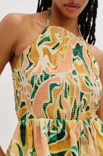 Retro Casual Neckwrap Top