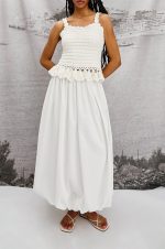 Lace Knitted Texture Tank Top