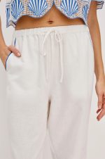 Shell-Patterned Loose Trousers